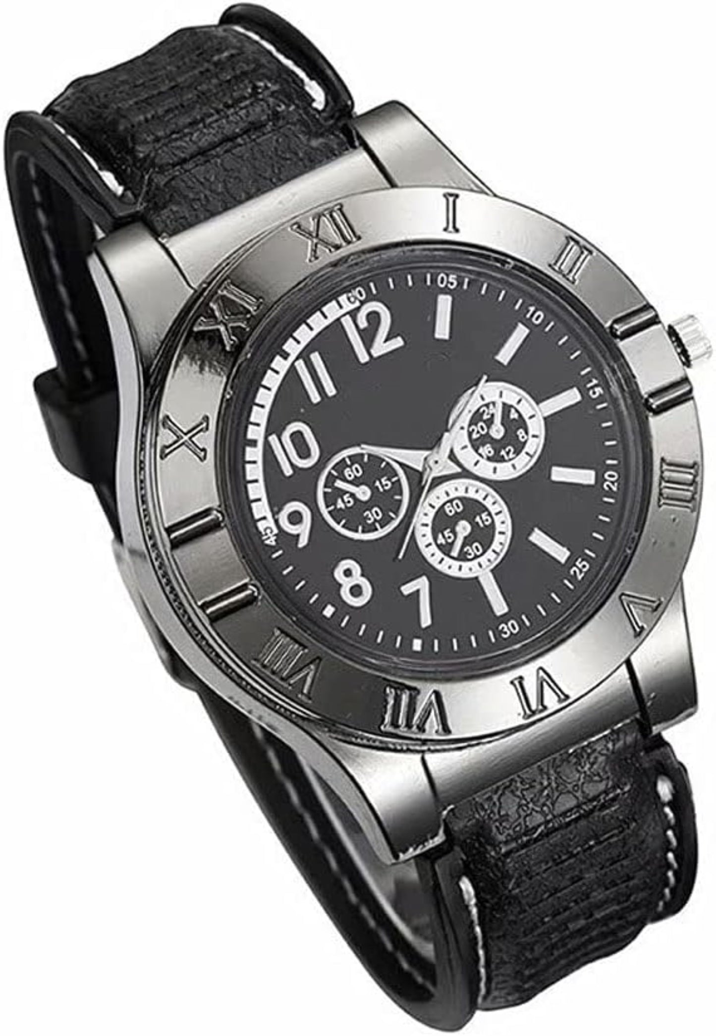 Men's Military USB Lighter Watch – Rechargeable and Multifunctional