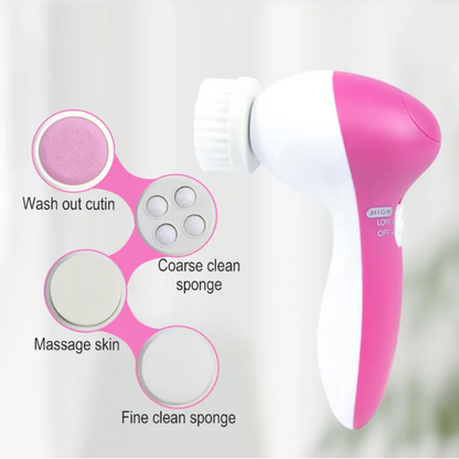 6-in-1 Facial Brush with Multiple Attachments