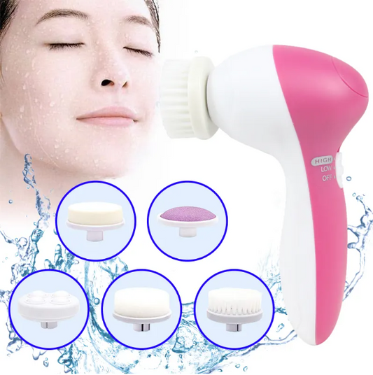 6-in-1 Facial Brush with Multiple Attachments