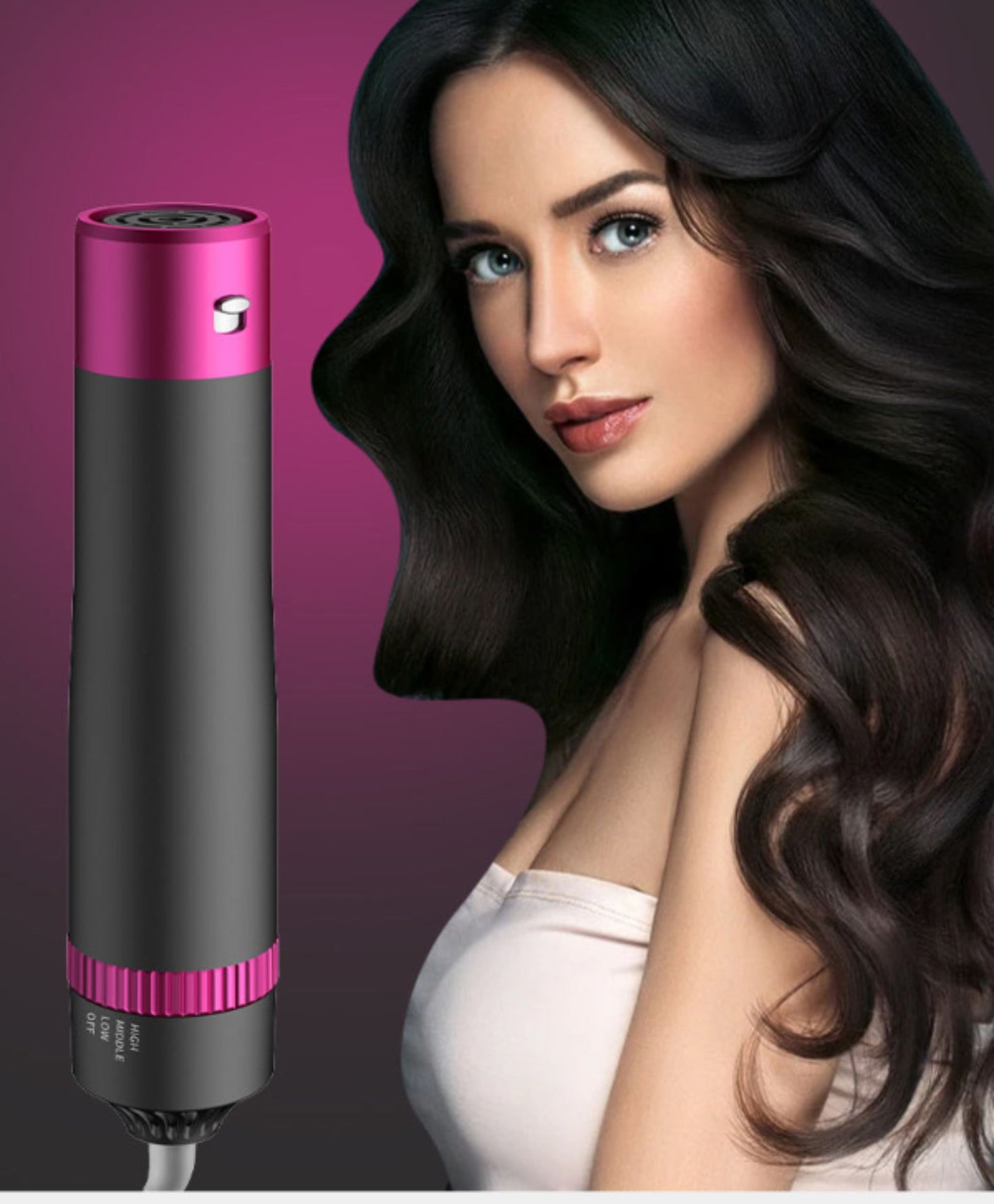 Professional 5-in-1 Hot Air Brush with Ionic Drying and Styling