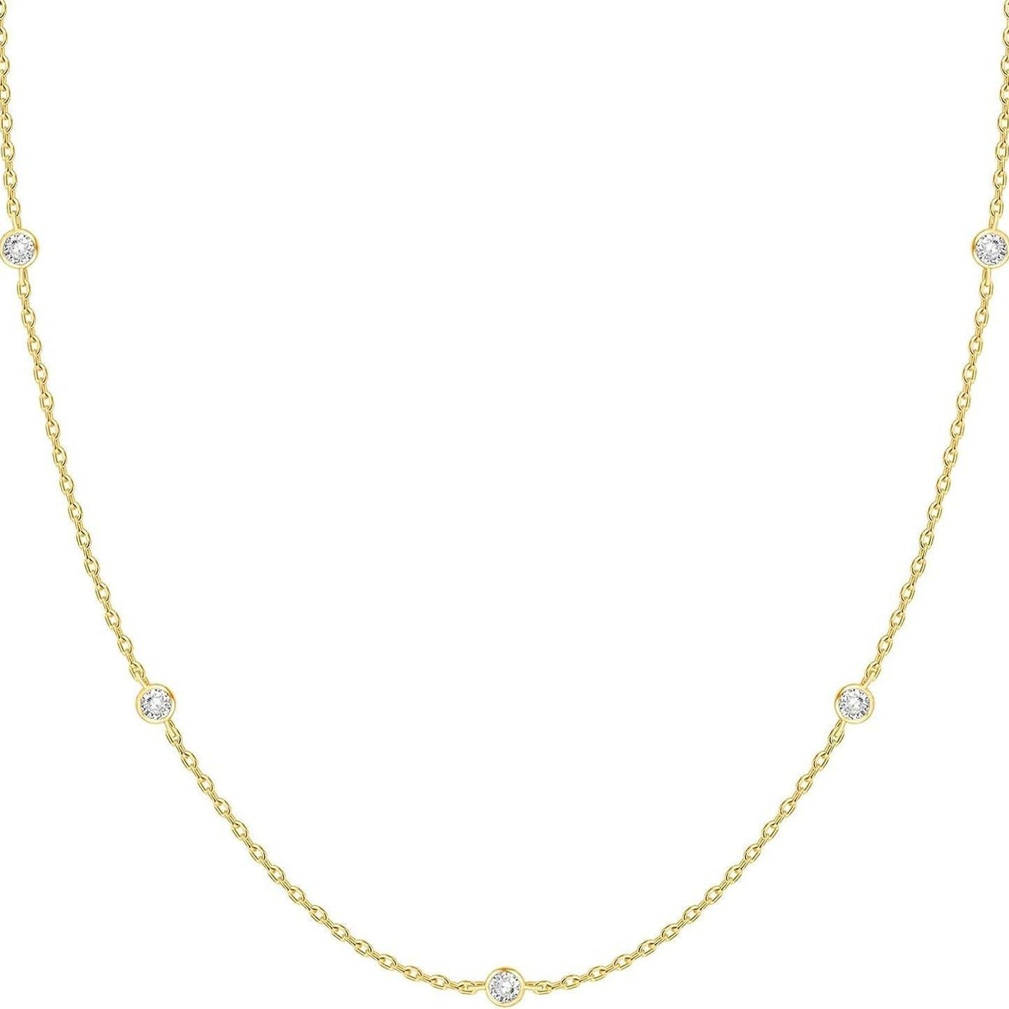 Simple Elegance: Women's Clavicle Necklace with Geometric Pendant