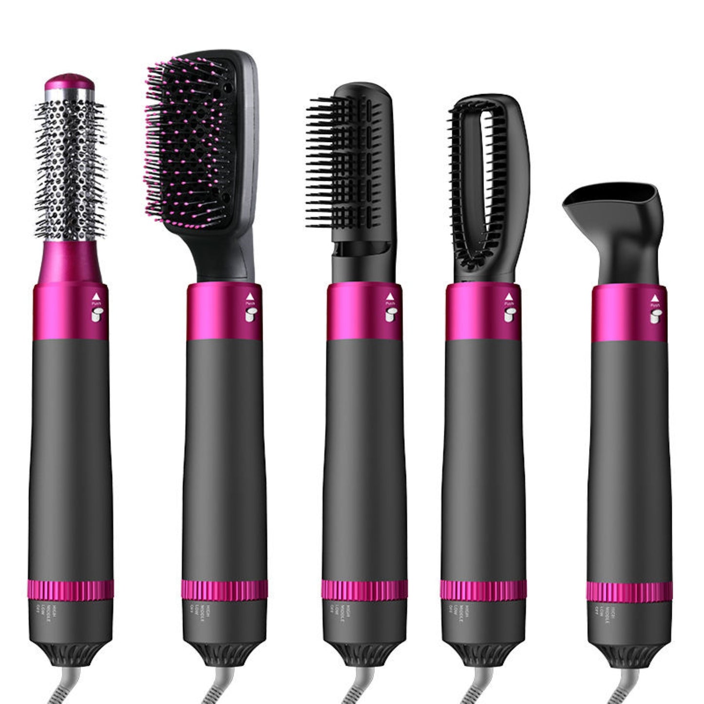 Professional 5-in-1 Hot Air Brush with Ionic Drying and Styling